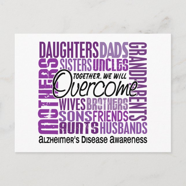 Family Square Alzheimer's Disease Postcard (Front)