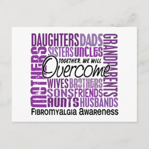 Family Square Fibromyalgia Postcard
