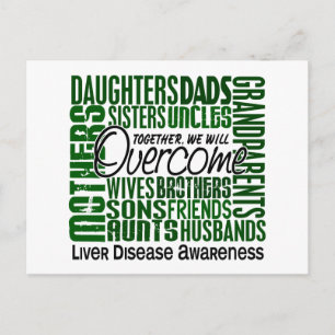 Family Square Liver Disease Postcard
