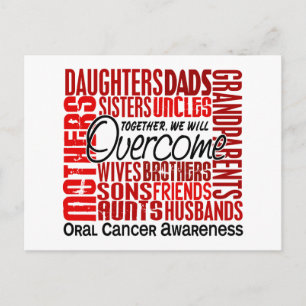 Family Square Oral Cancer Postcard