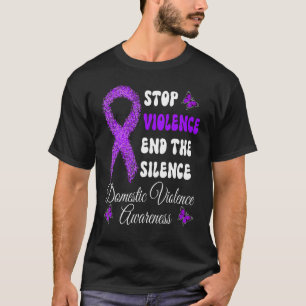 Family Stop Violence End Silence Domestic Violence T-Shirt