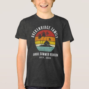 Family Summer Reunion Beach House Matching Tri-Blend Shirt