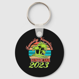 Family Summer Vacation Punta Cana Dominican Republ Key Ring
