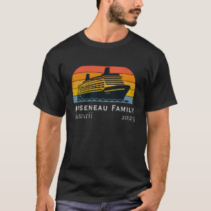  Family Sunset Cruise  Personalise  Black T-Shirt