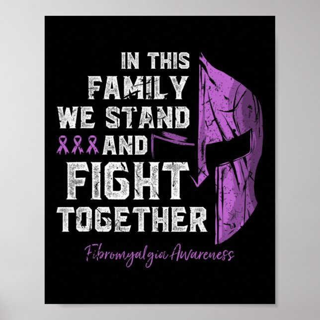 Family Support Awareness Spartan Warrior  Poster (Front)