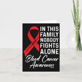 Family Support Blood Cancer Awareness Cancer Aware Card