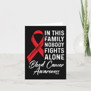 Family Support Blood Cancer Awareness Cancer Aware Card