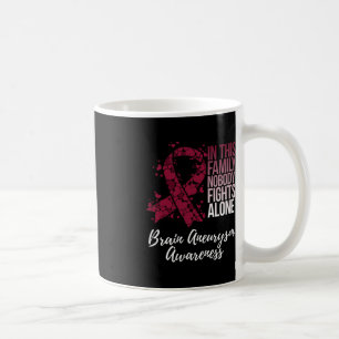 Family Support Brain Aneurysm Awareness Coffee Mug