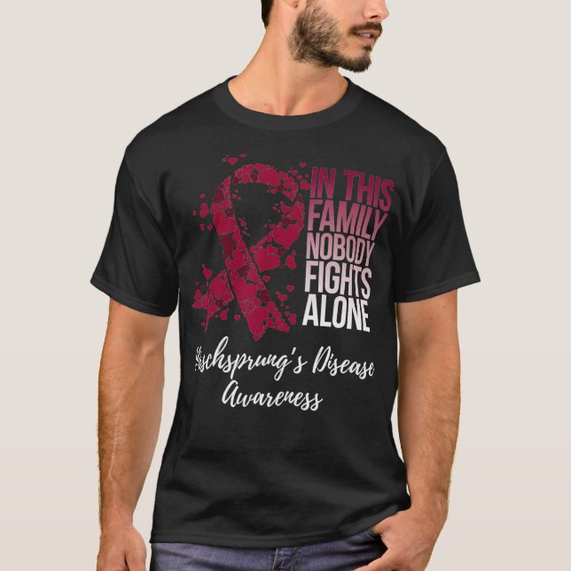 Family Support Hirschsprungs Disease Awareness T-Shirt (Front)