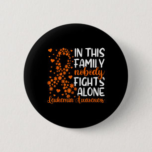 Family Support Leukaemia Awareness  6 Cm Round Badge