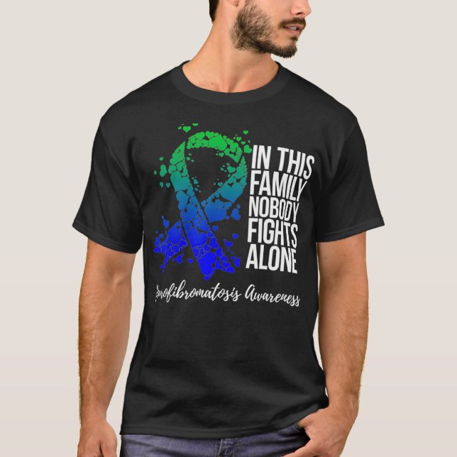 Family Support Neurofibromatosis NF Awareness T-Shirt (Front)