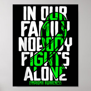 Family Support Non Hodgkins Lymphoma Cancer Awaren Poster