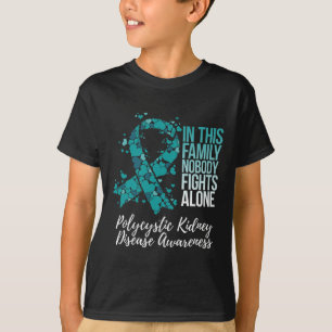 Family Support Polycystic Kidney Disease Pkd Aware T-Shirt