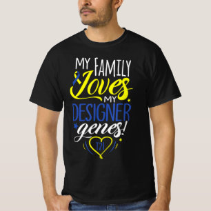 Family T21 World Down Syndrome Awareness Day Kids T-Shirt