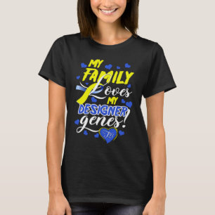 Family T21 World Down Syndrome Awareness Day Kids T-Shirt