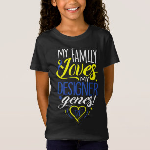 Family T21 World Down Syndrome Awareness Day Kids T-Shirt