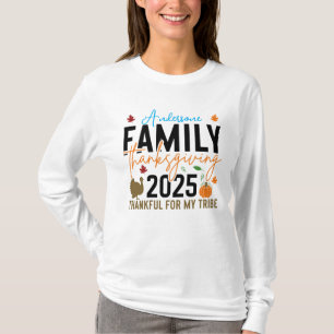 Family Thanksgiving 2025 Shirt Editable Turkey