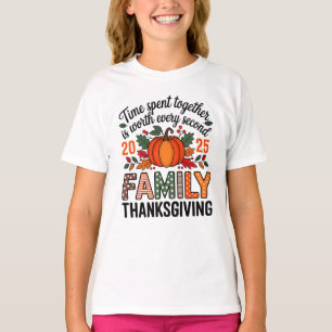 Family Thanksgiving 2025 Shirt Editable Turkey