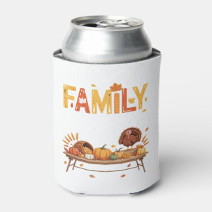 Family Thanksgiving 2025 Thankful For My Tribe Ess Can Cooler