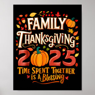 Family Thanksgiving 2025 Thanksgiving Crew Matchin Poster