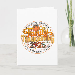 Family Thanksgiving 2025 Thanksgiving Women Men Ki Card