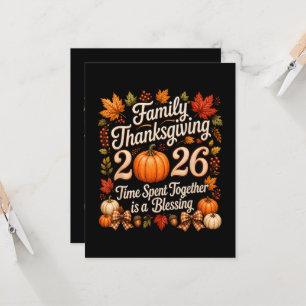 Family Thanksgiving 2026 Thanksgiving Crew Invitation