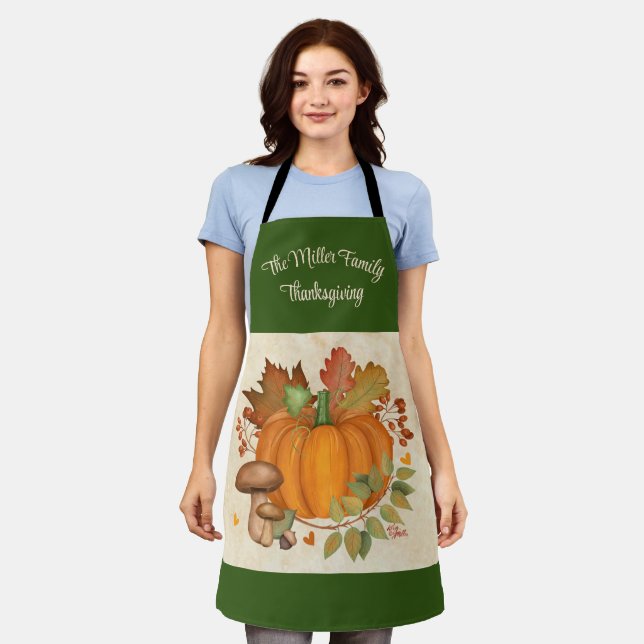 Family Thanksgiving Apron (Worn)
