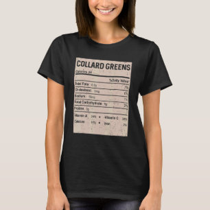 Family Thanksgiving Collard greens Nutrition Fact T-Shirt
