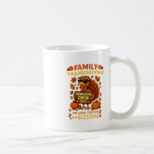 Family Thanksgiving Crew 2025 Funny Turkey Matchin Coffee Mug