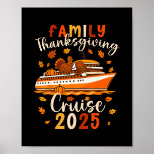 Family Thanksgiving Cruise 2025 Fun Holiday Vacati Poster