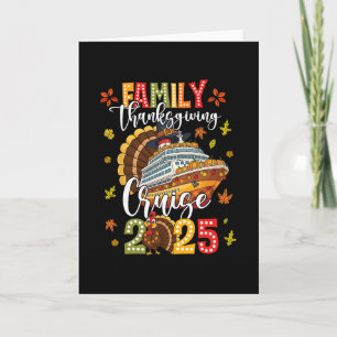 Family Thanksgiving Cruise 2025 Vacation Trip Ship Card