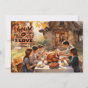 Family Thanksgiving Holiday Card
