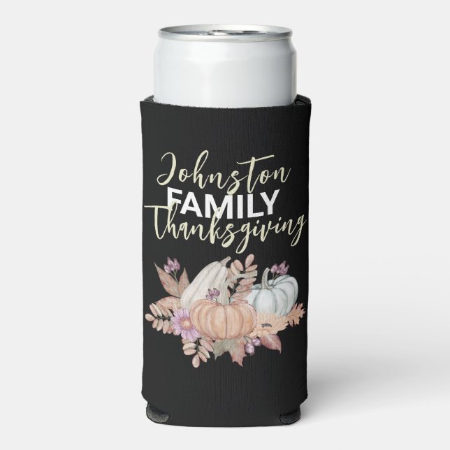 Family Thanksgiving Party Favours Ideas Seltzer Can Cooler (Seltzer Front)