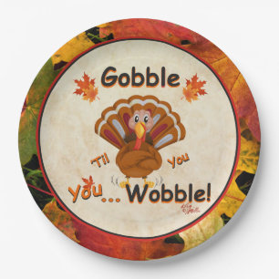 Family Thanksgiving Party Plates