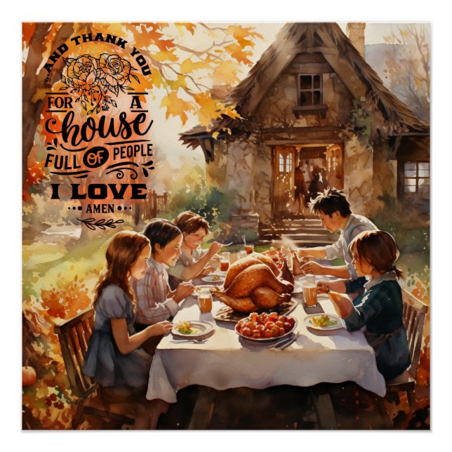 Family Thanksgiving  Poster (Front)