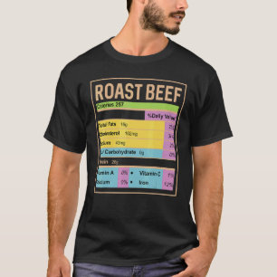 Family Thanksgiving Roast Beef Nutrition Facts T-Shirt
