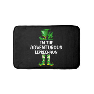 Family The Adventurous Leprechaun St Patrick's Day Bath Mat