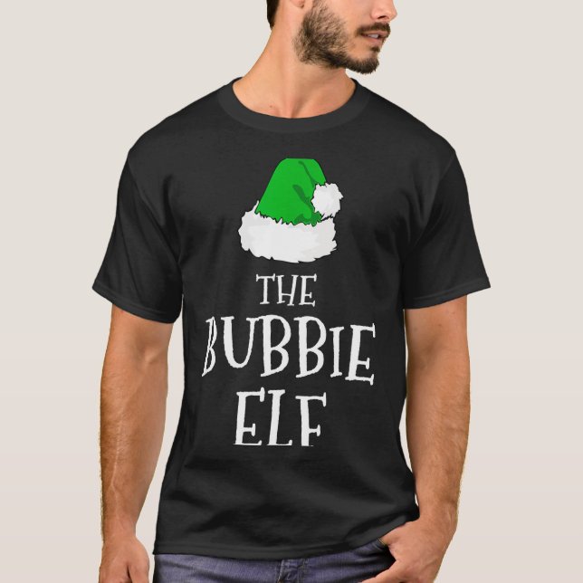 Family The Bubbie Elf Christmas Matching Pajama Fu T-Shirt (Front)