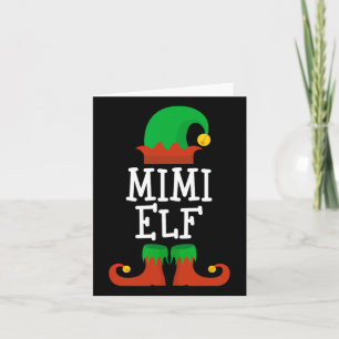Family The Mimi Elf Christmas Matching Pj Pajama X Card