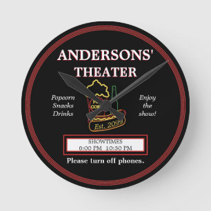 Family Theatre Theatre Wall Clock