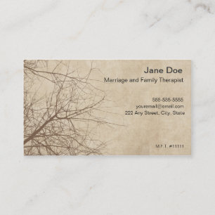 Family Therapist Appointment Business Card