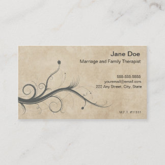 Family Therapist Appointment Business Card