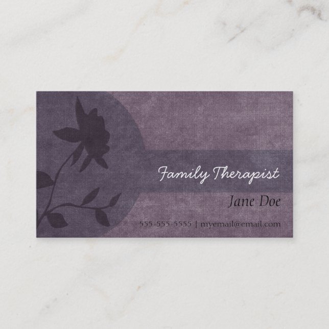 Family Therapist Appointment Card (Front)