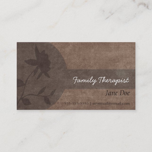 Family Therapist Appointment Card (Front)