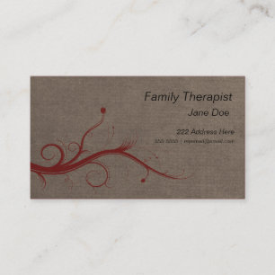 Family Therapist Business Card