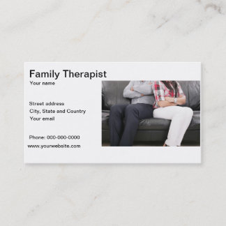 Family Therapist business card