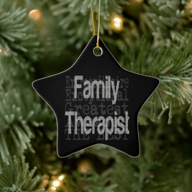 Family Therapist Extraordinaire Ceramic Tree Decoration (Tree)