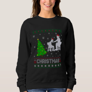 Family Therapist Xmas Tree Lighting Ugly Christmas Sweatshirt