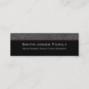 Family Tiny Contact Business Cards for Family Info