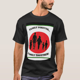 Family Together Forever Holding Hands in Unity Sil T-Shirt